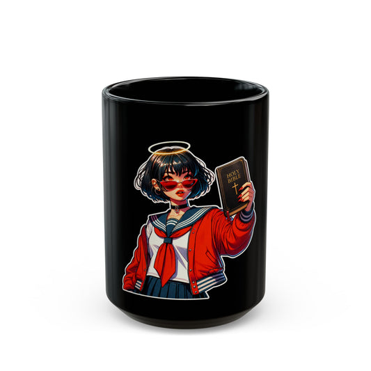 Bible Halo - Black Mug (15oz)