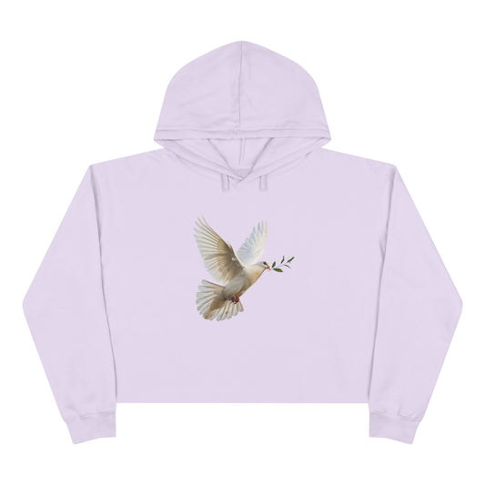 Olive Leaf - Crop Hoodie