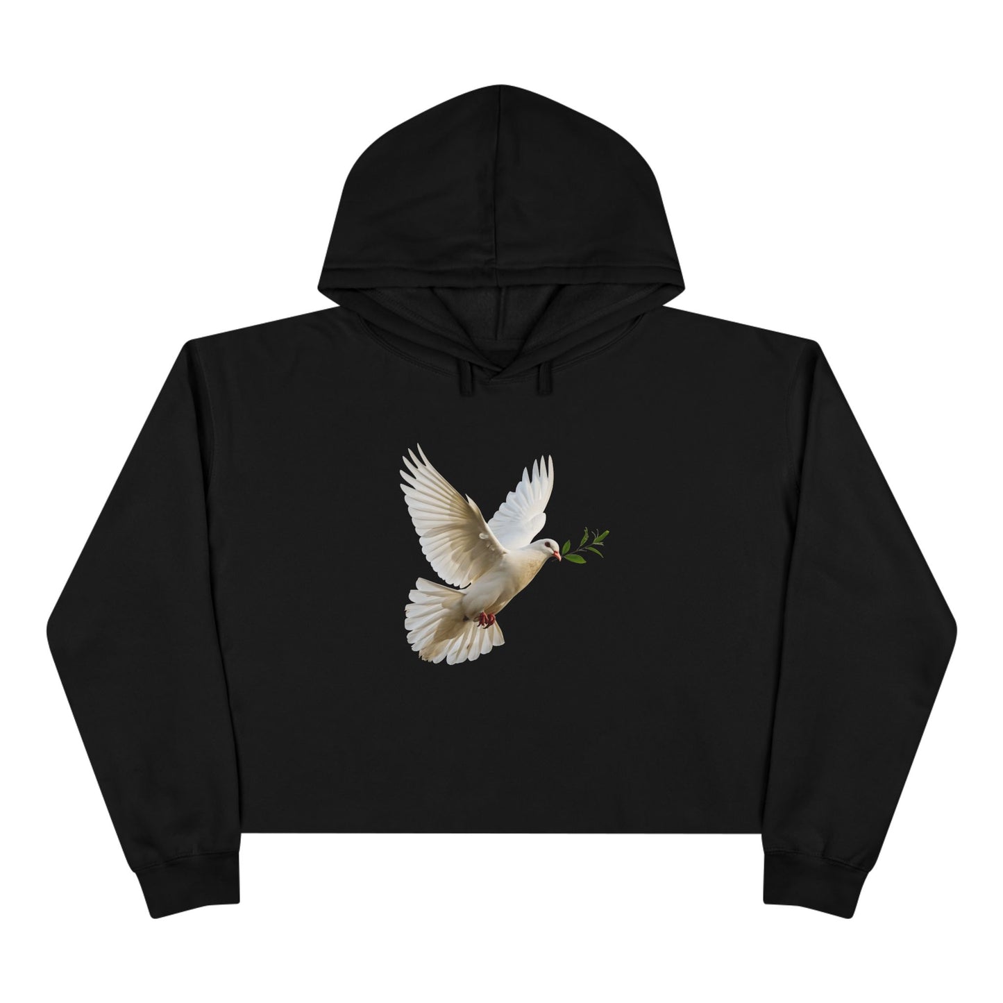 Olive Leaf - Crop Hoodie